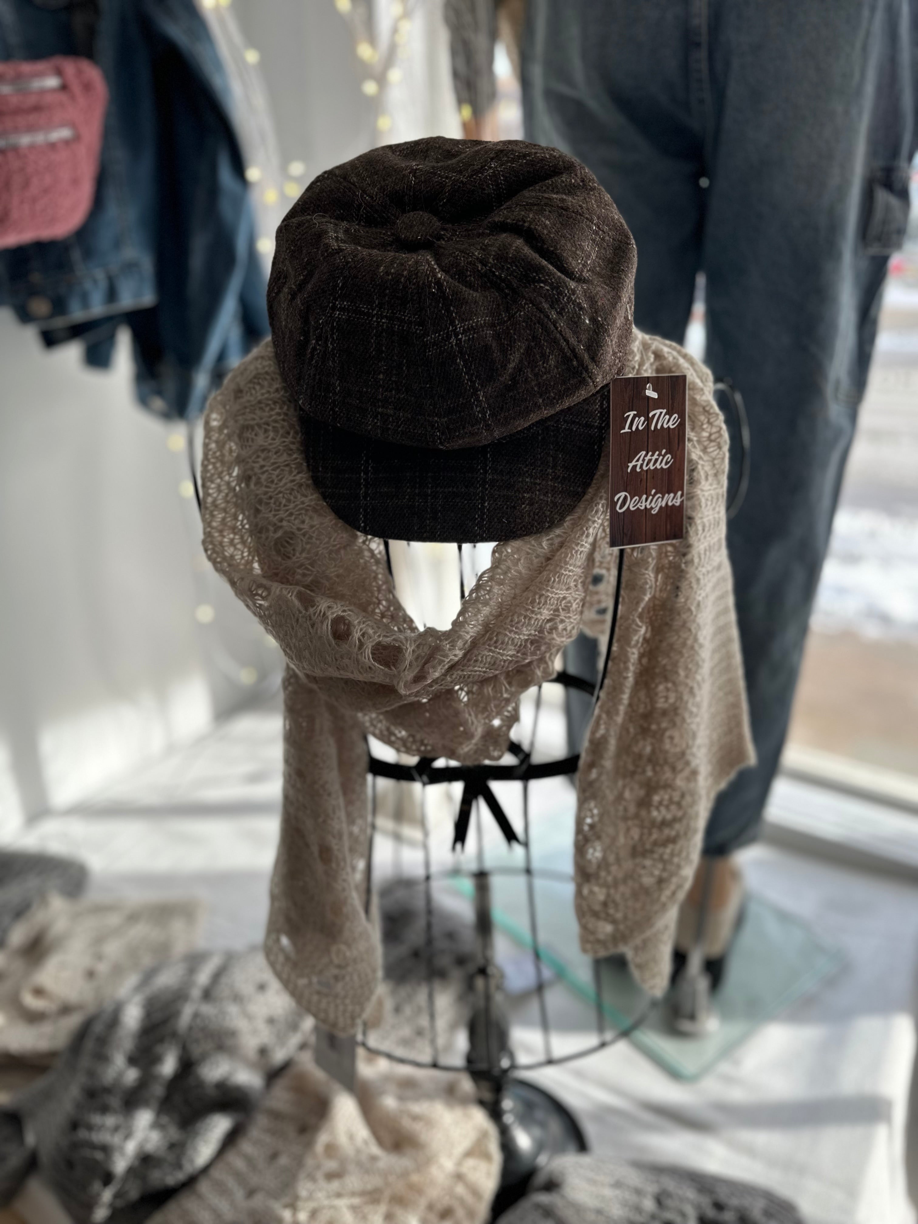 Newsboy Plaid Cap