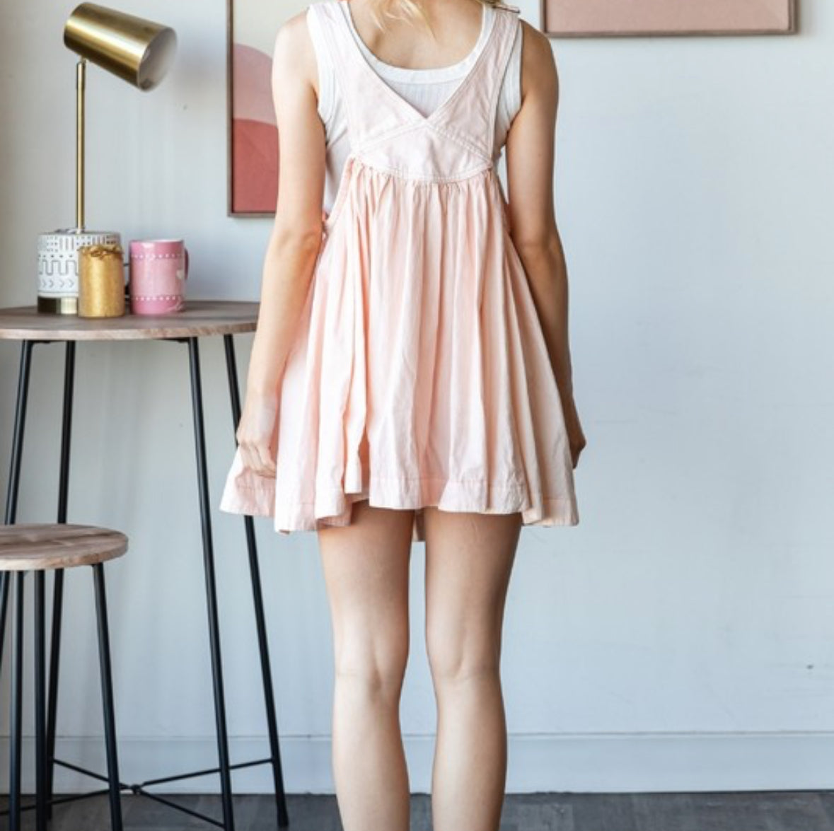 Flirty Overall Dress