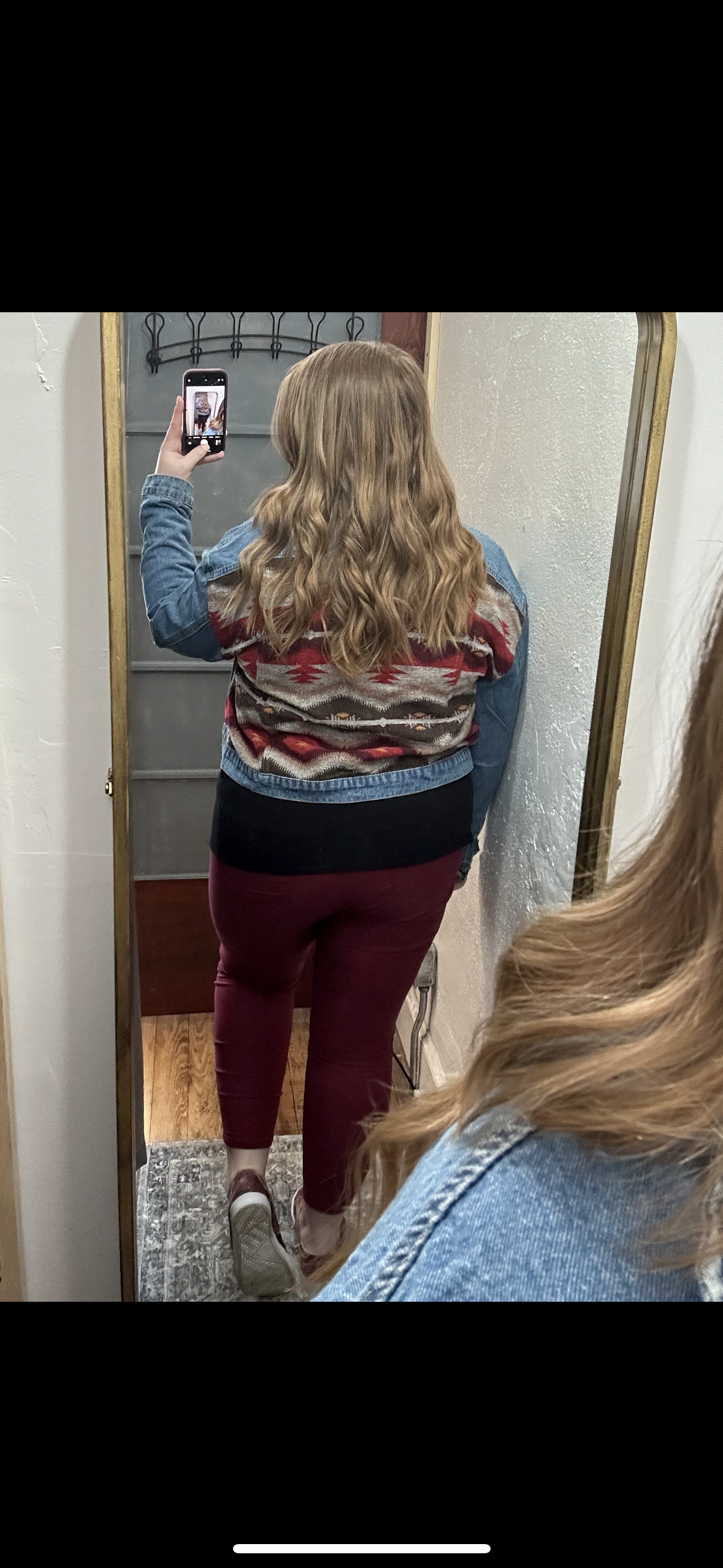 Contrast Denim Western Jacket