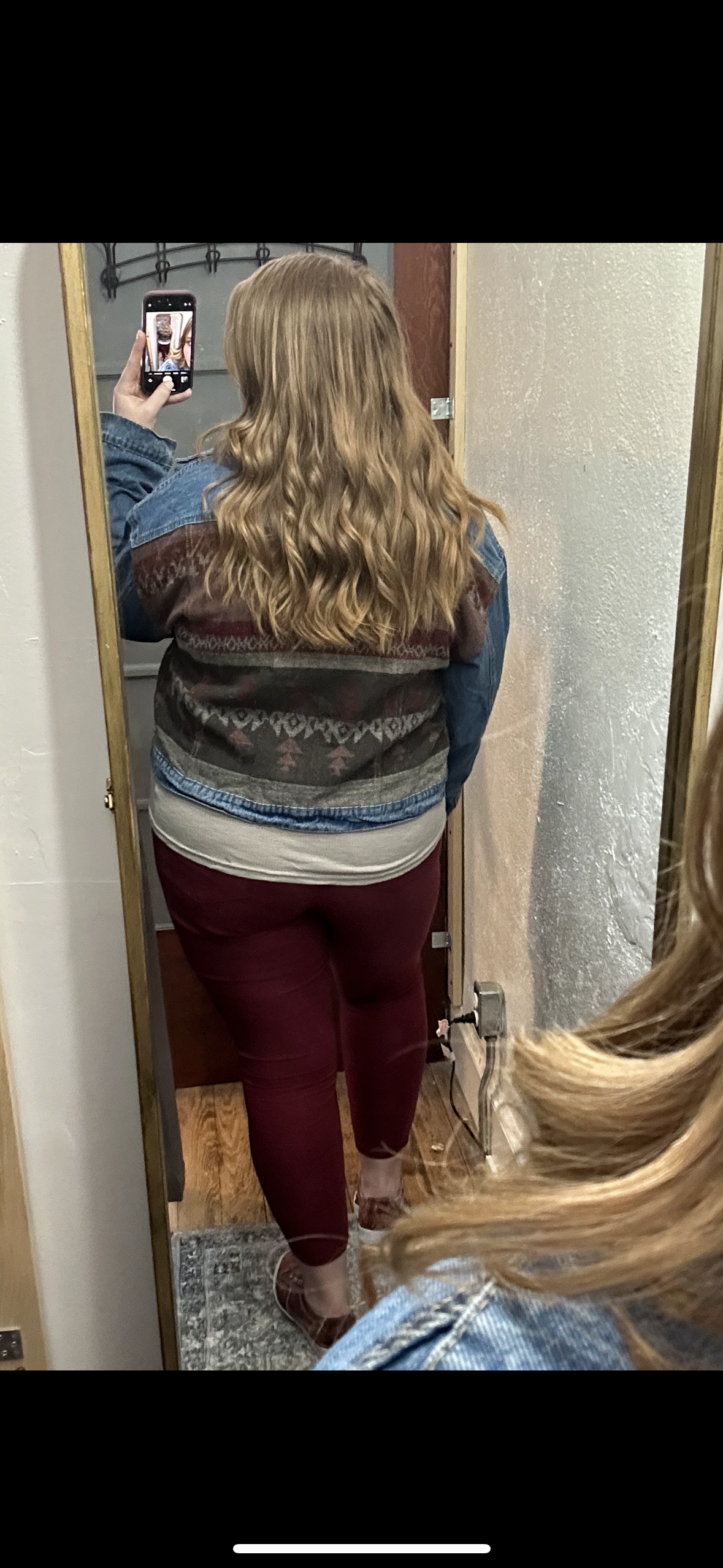 Contrast Denim Western Jacket