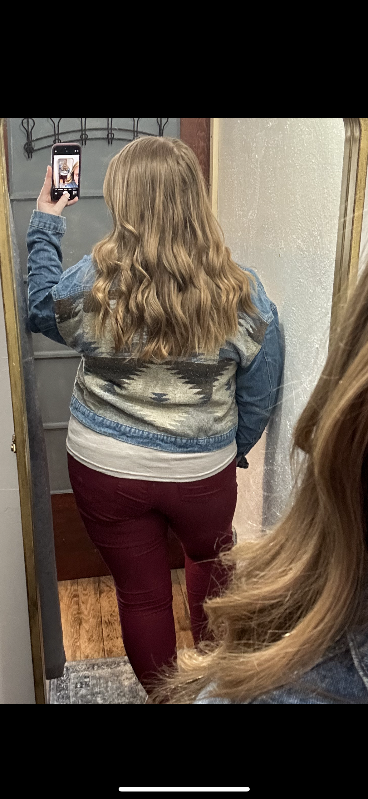 Contrast Denim Western Jacket