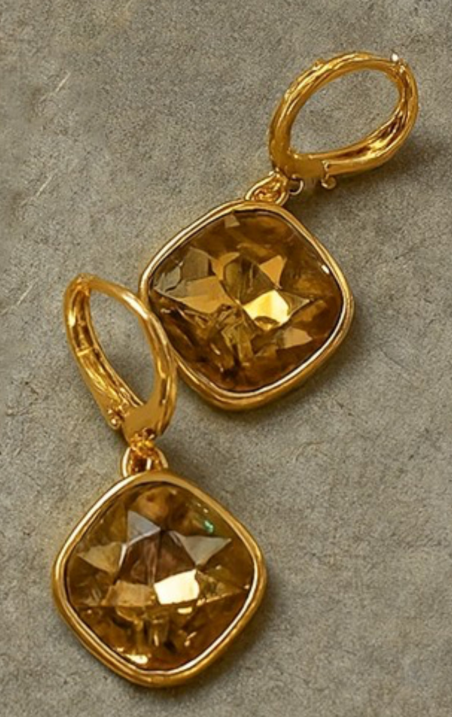 Radiant Gem Drop Earrings