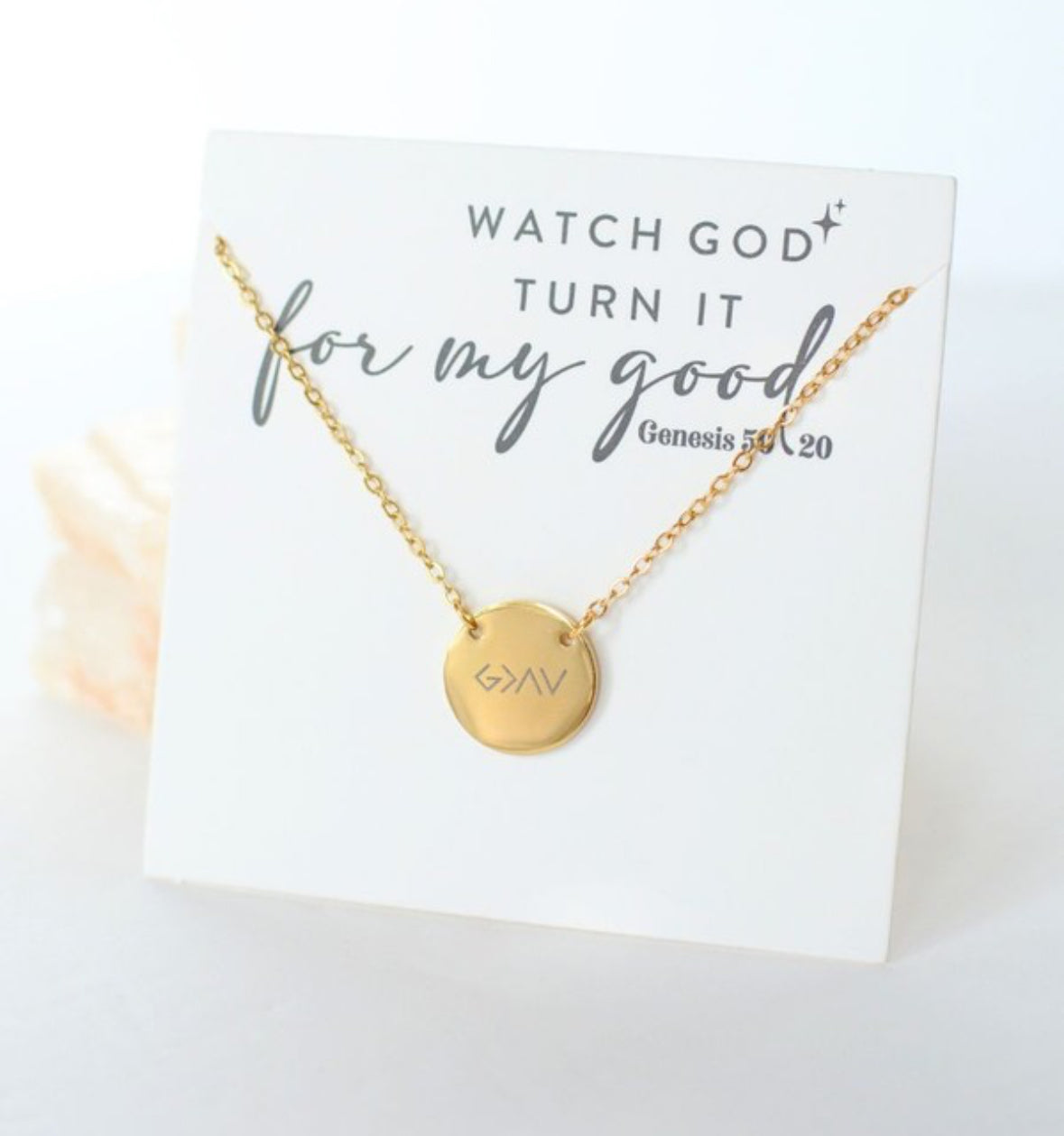 God Is Greater Than My Highs & Lows Necklace