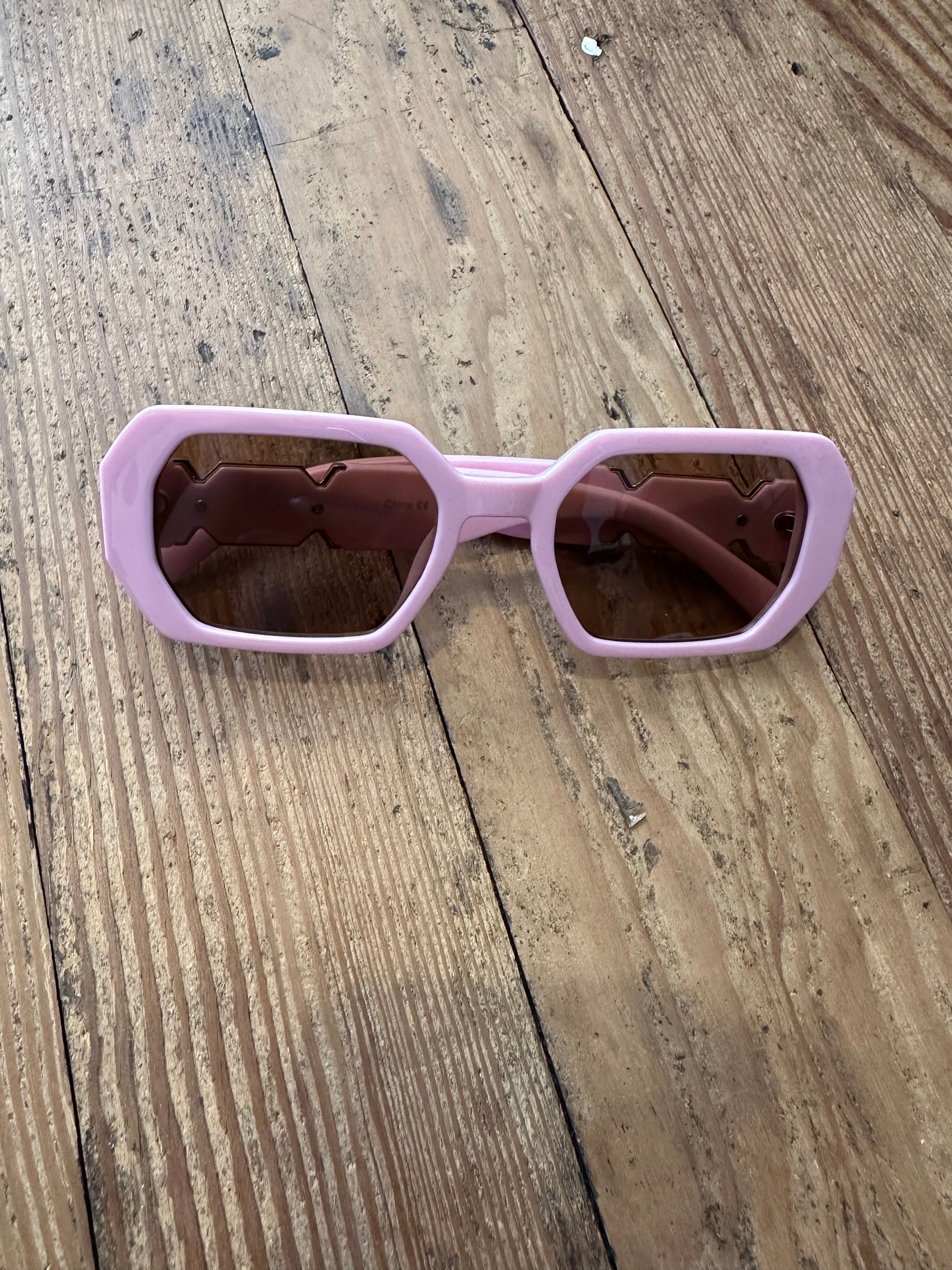 Blingy Geometric Framed Sunglasses