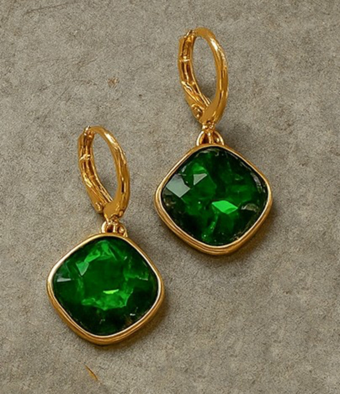 Radiant Gem Drop Earrings