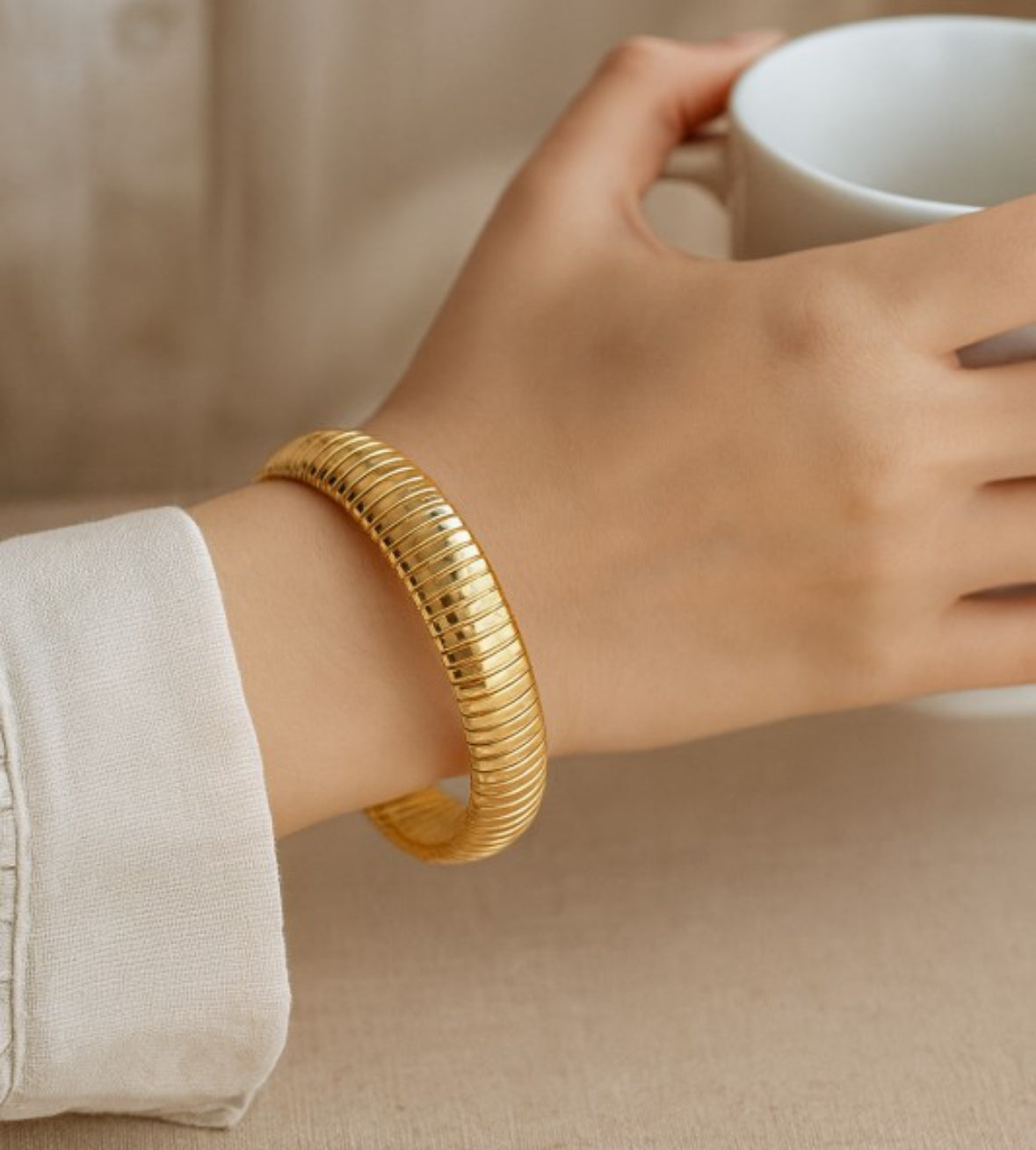 Golden Flow Bracelet