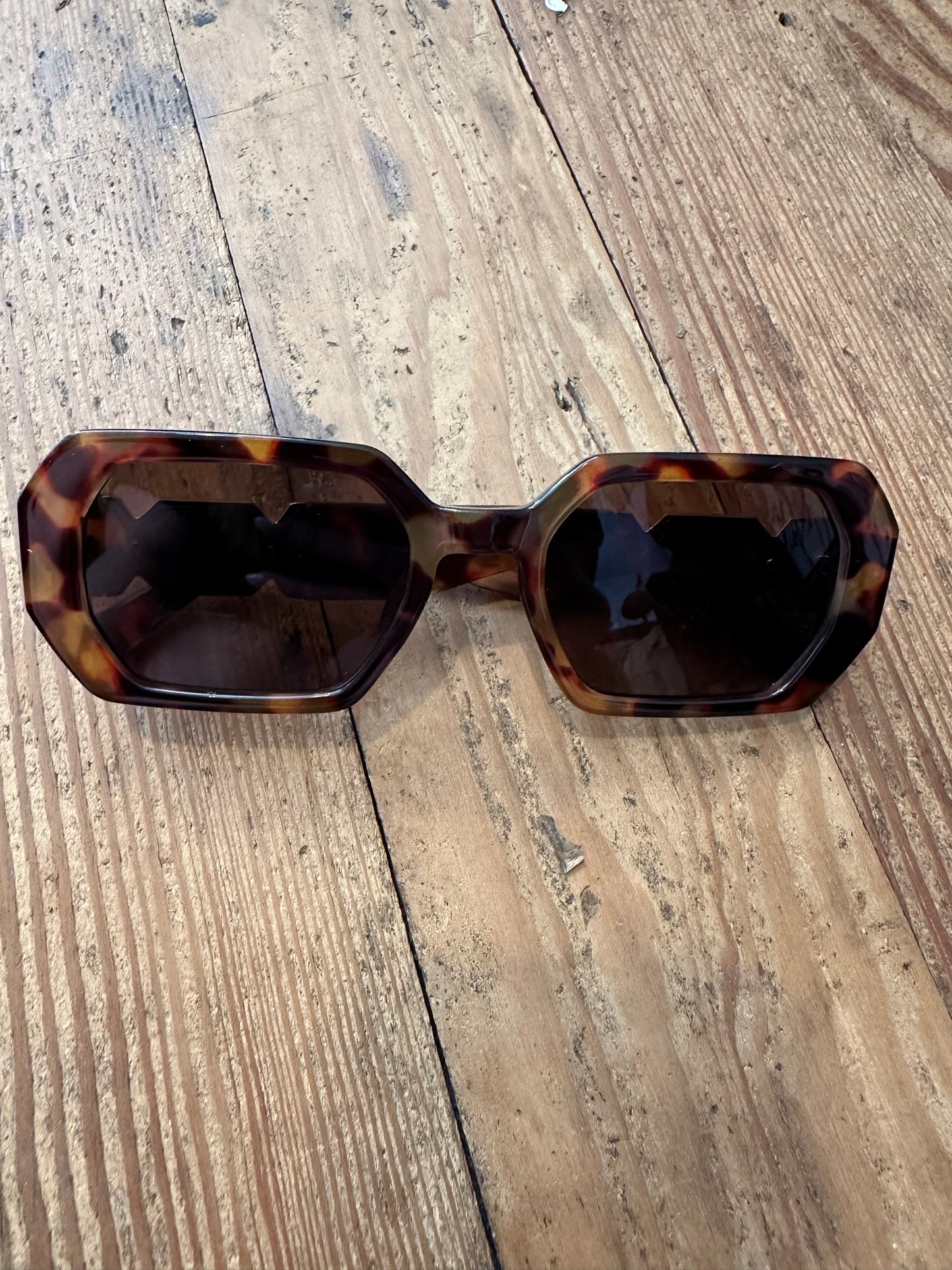 Blingy Geometric Framed Sunglasses