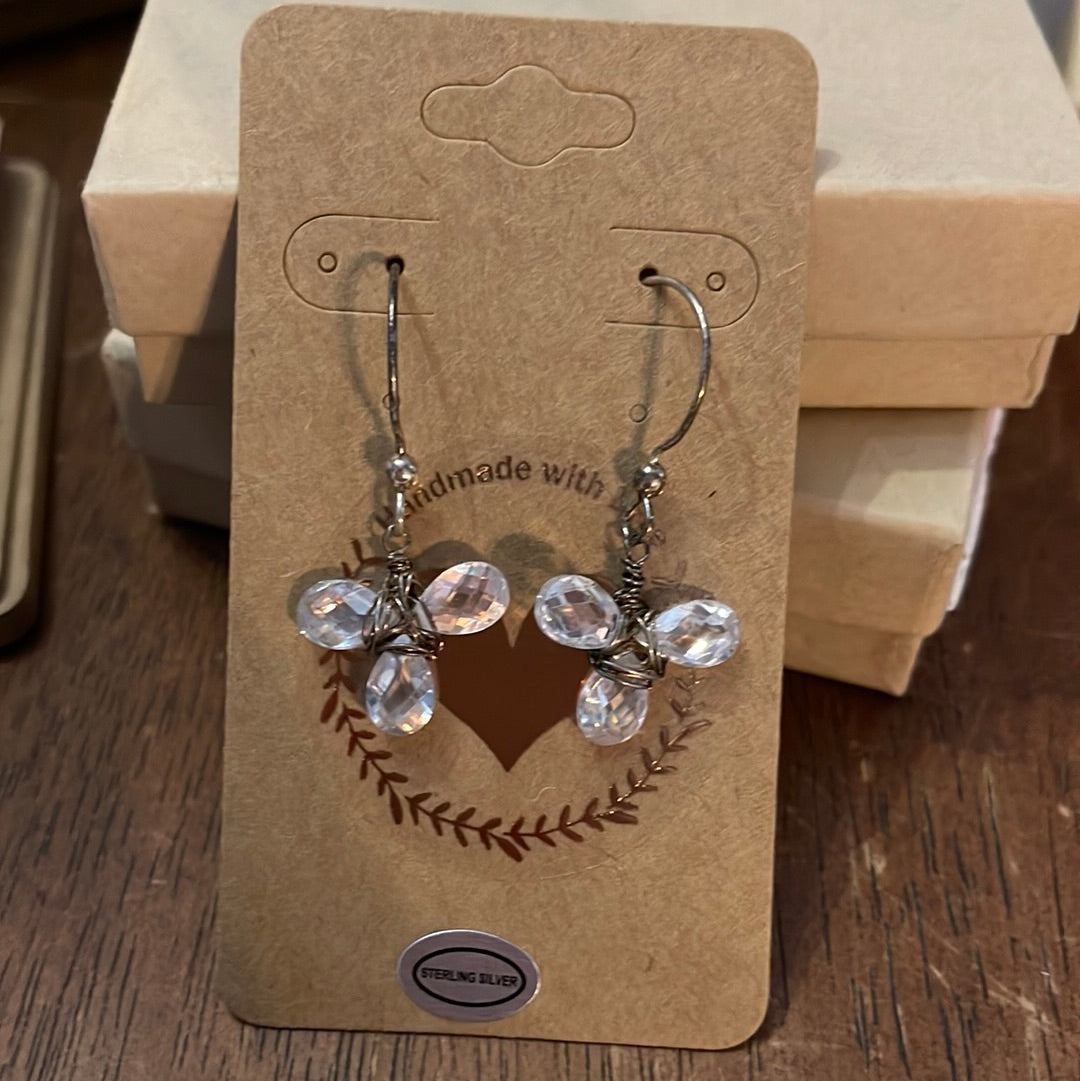 Crystal Clover SS Earrings