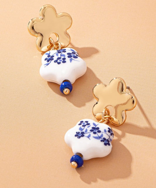 Blue Belle Bloom Earrings