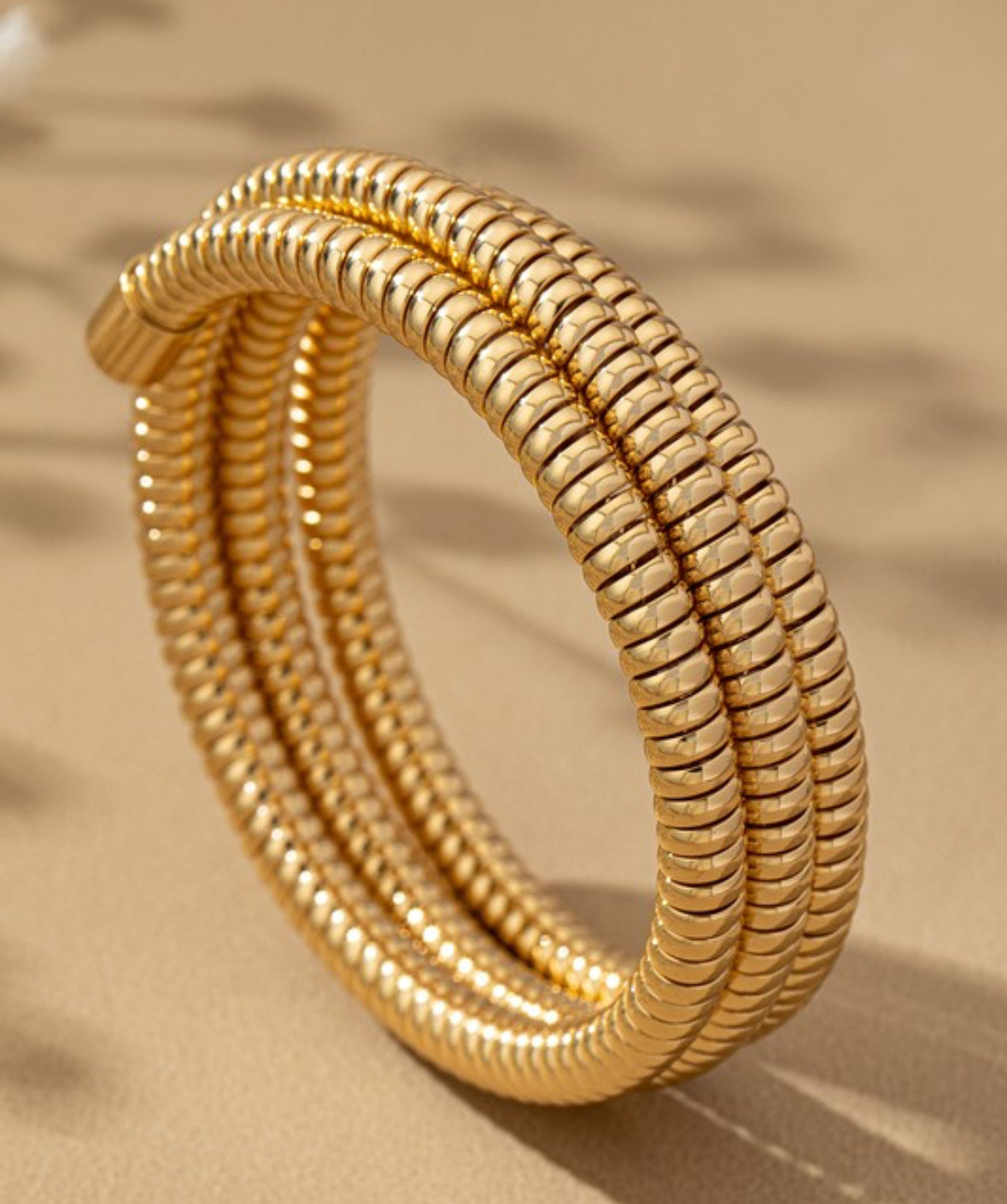 Golden Coil Bangle