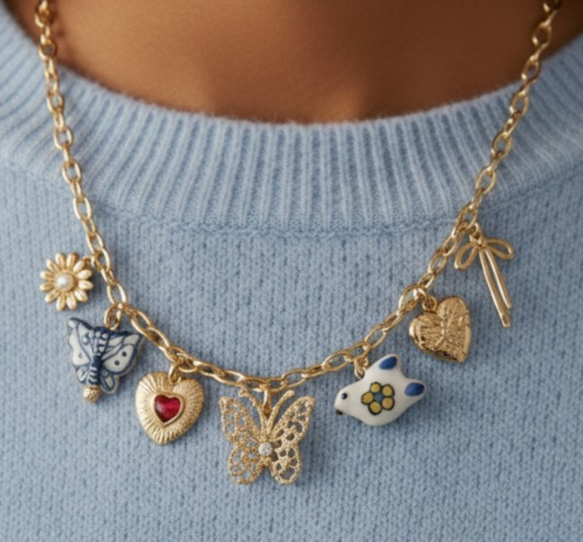 Garden Gaze Charm Necklace