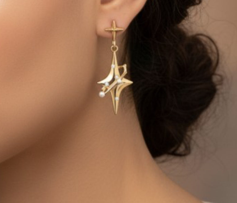 Star Drop Earrings