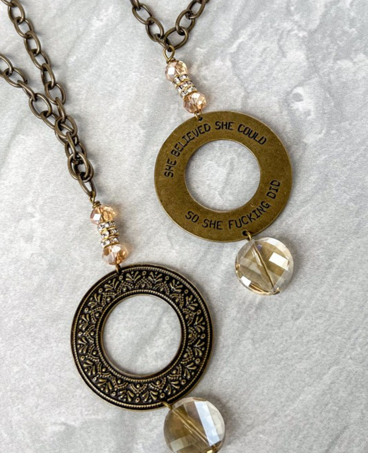 She Believed Sassy Necklace