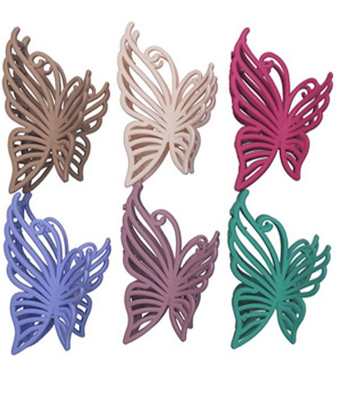 Hollow Butterfly Claw Clips