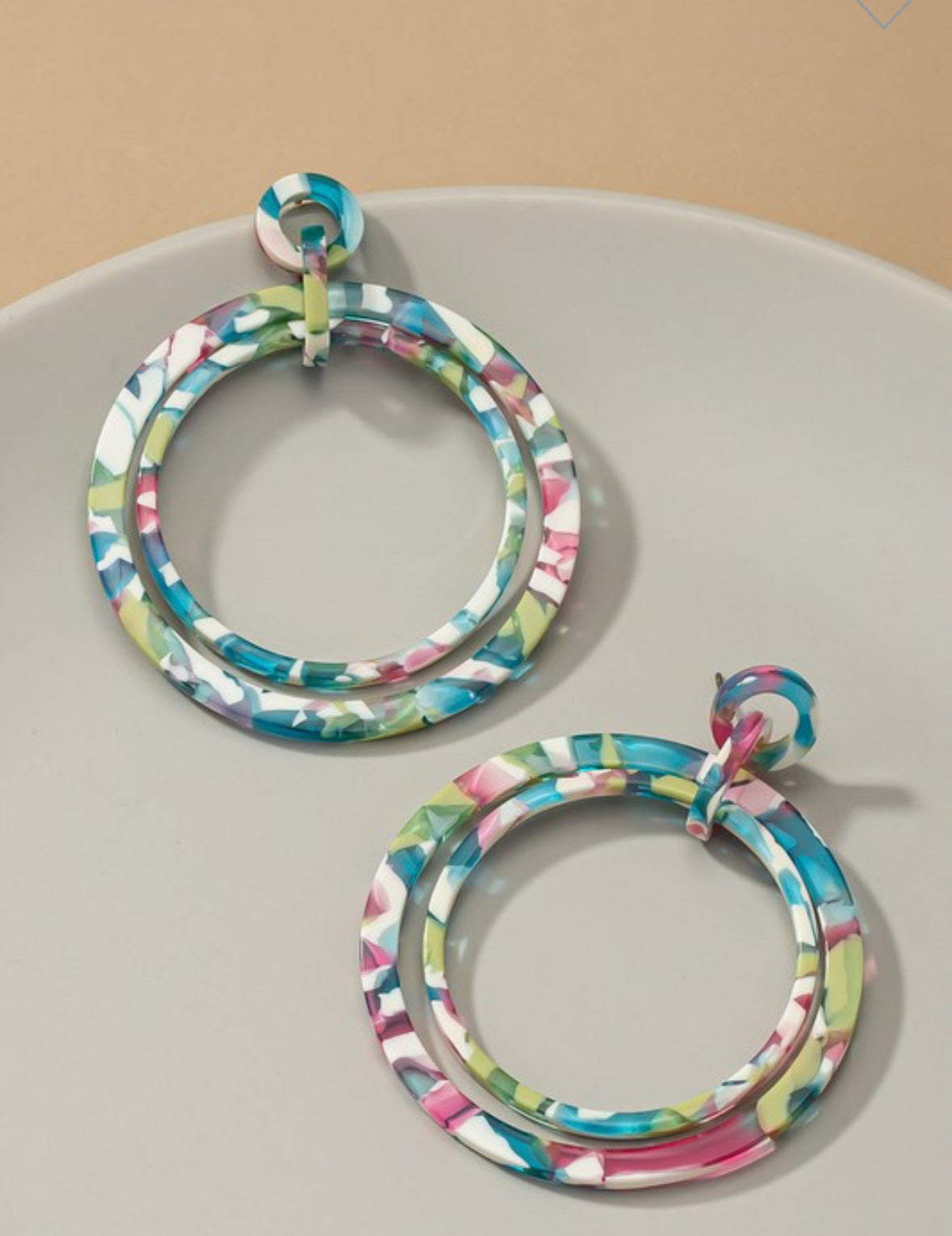 Kaleidoscope Double Hoop Earrings