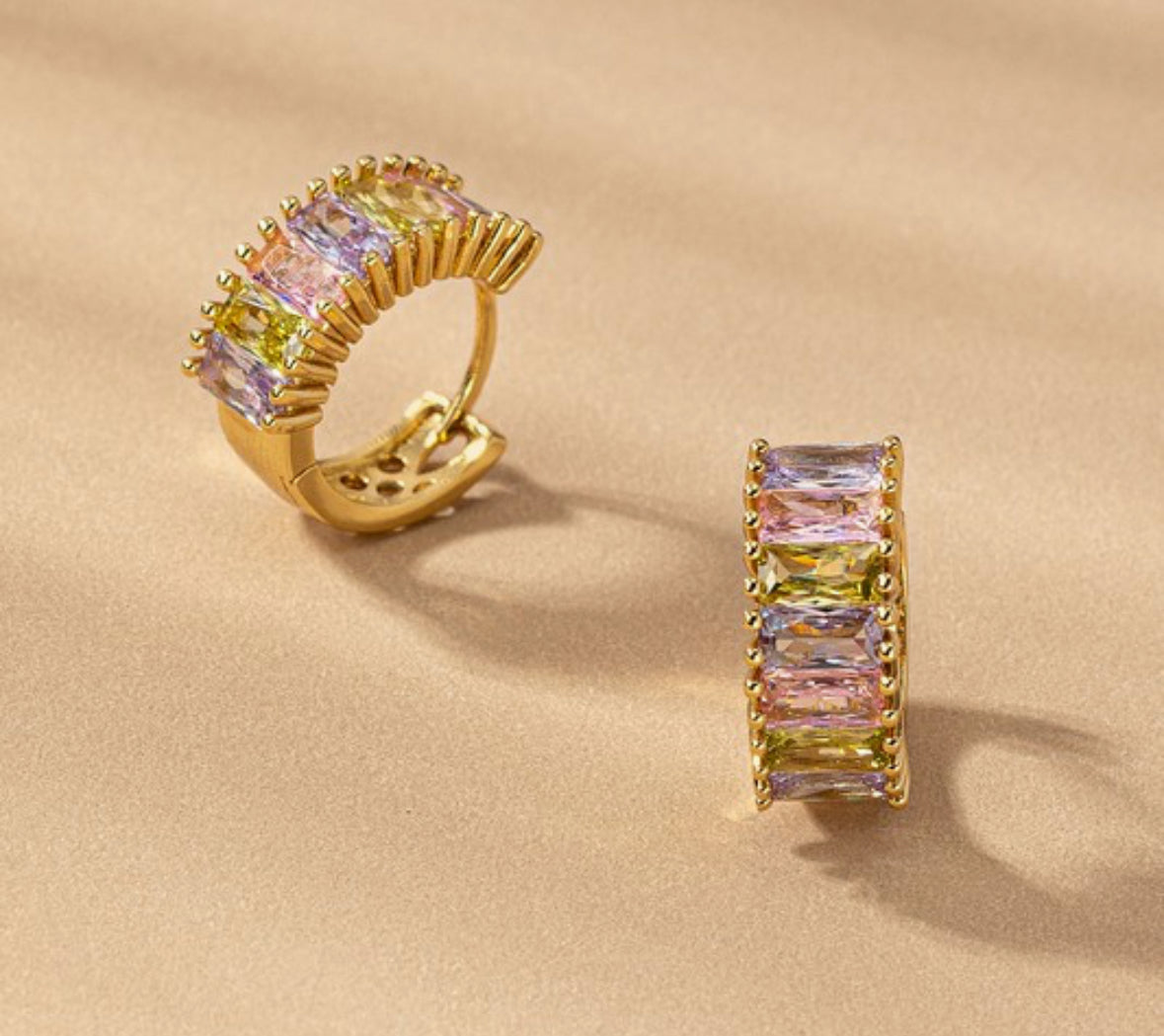 Prism Luxe Huggie Hoops