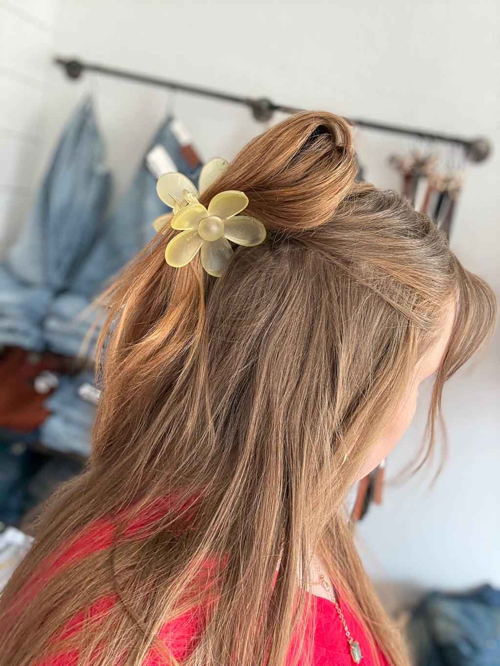 Flower Claw Clips