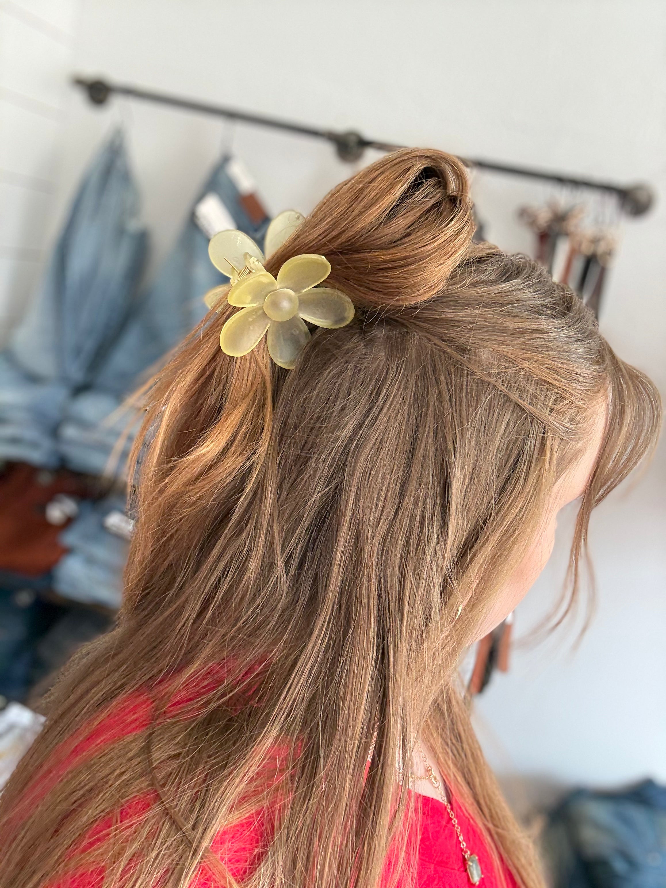 Flower Claw Clips