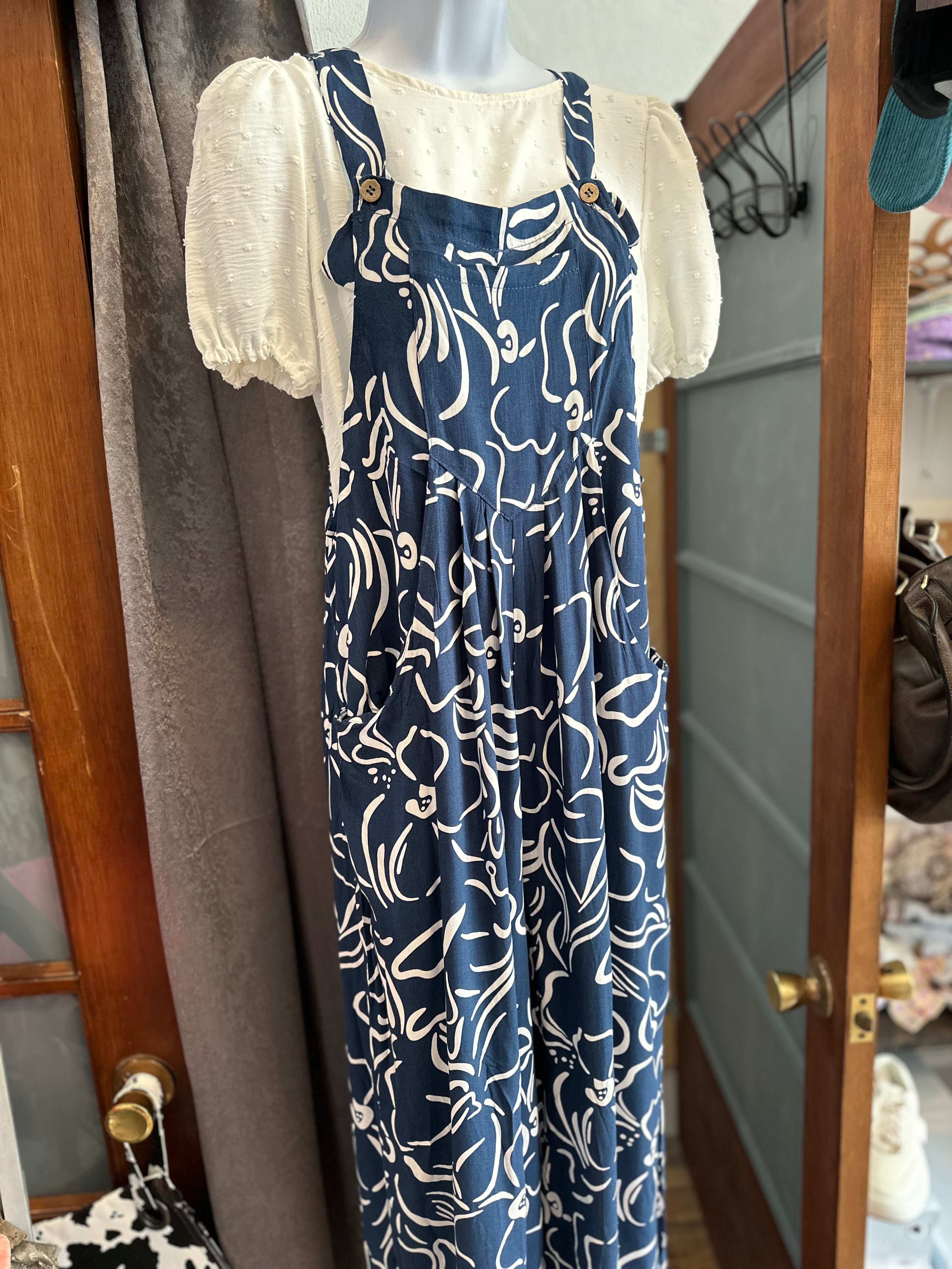 Jump into Navy Jumpsuit