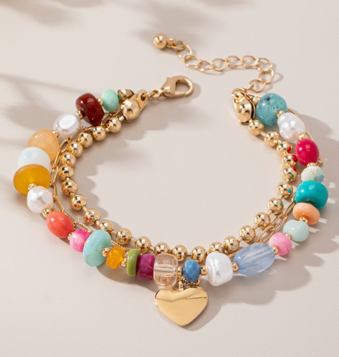 Heartbeat Bead Bracelet