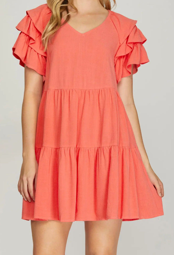Coral Crush Dress