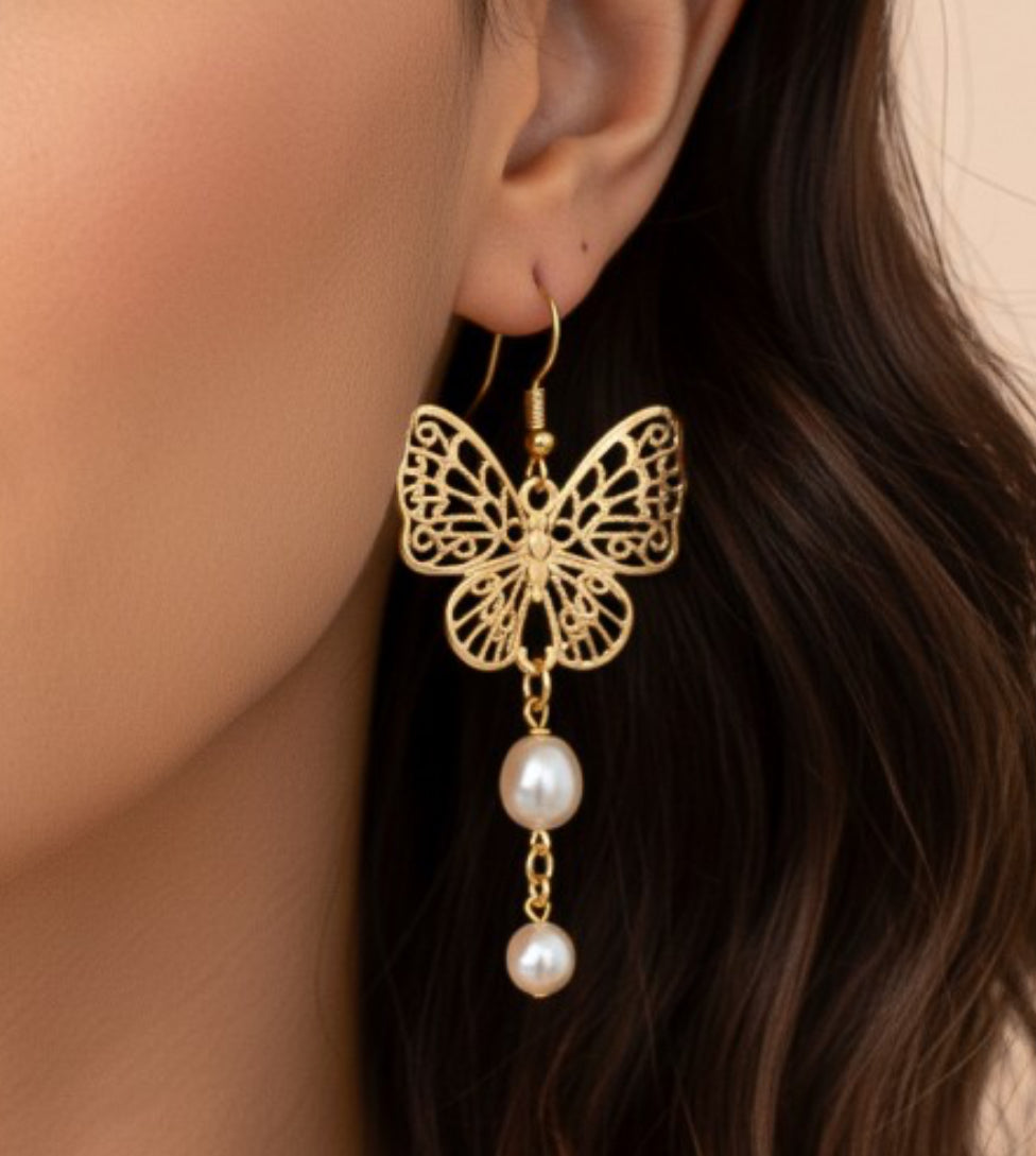 Pearl Flutter Earrings