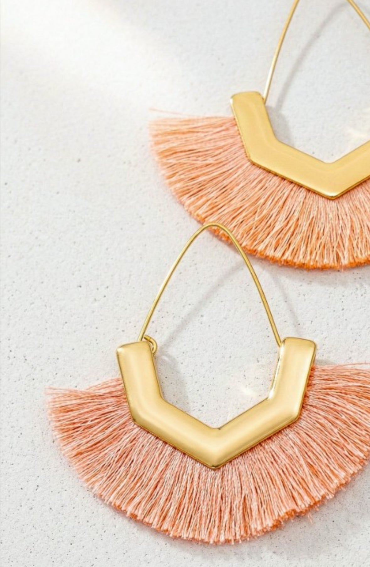 Peachy Keen Tassel Earrings