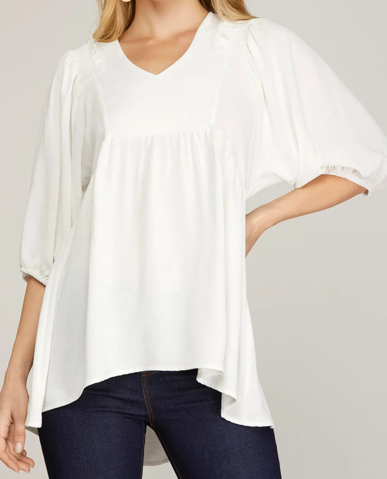 Ivory Whisper Blouse