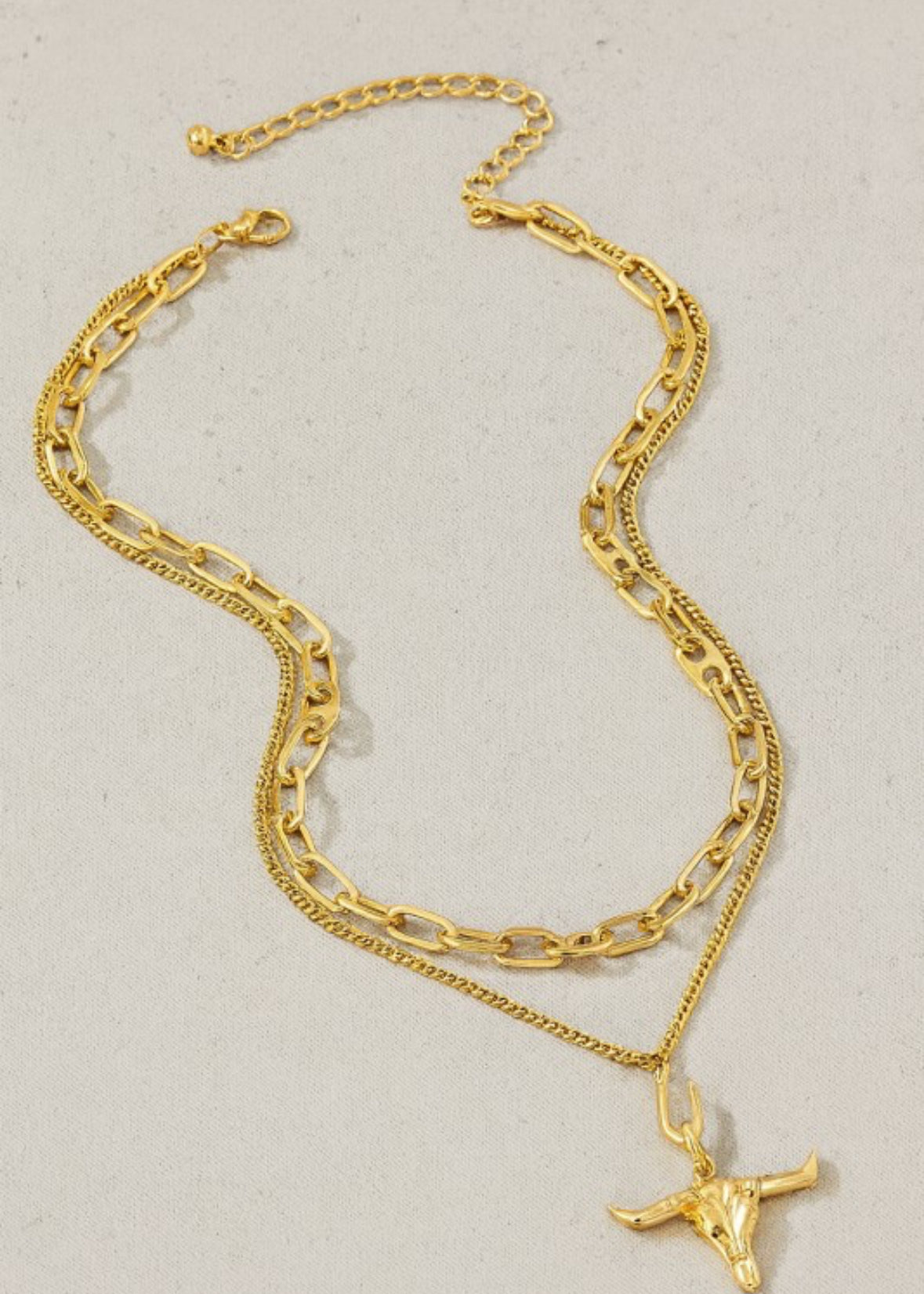 Golden Horns Necklace