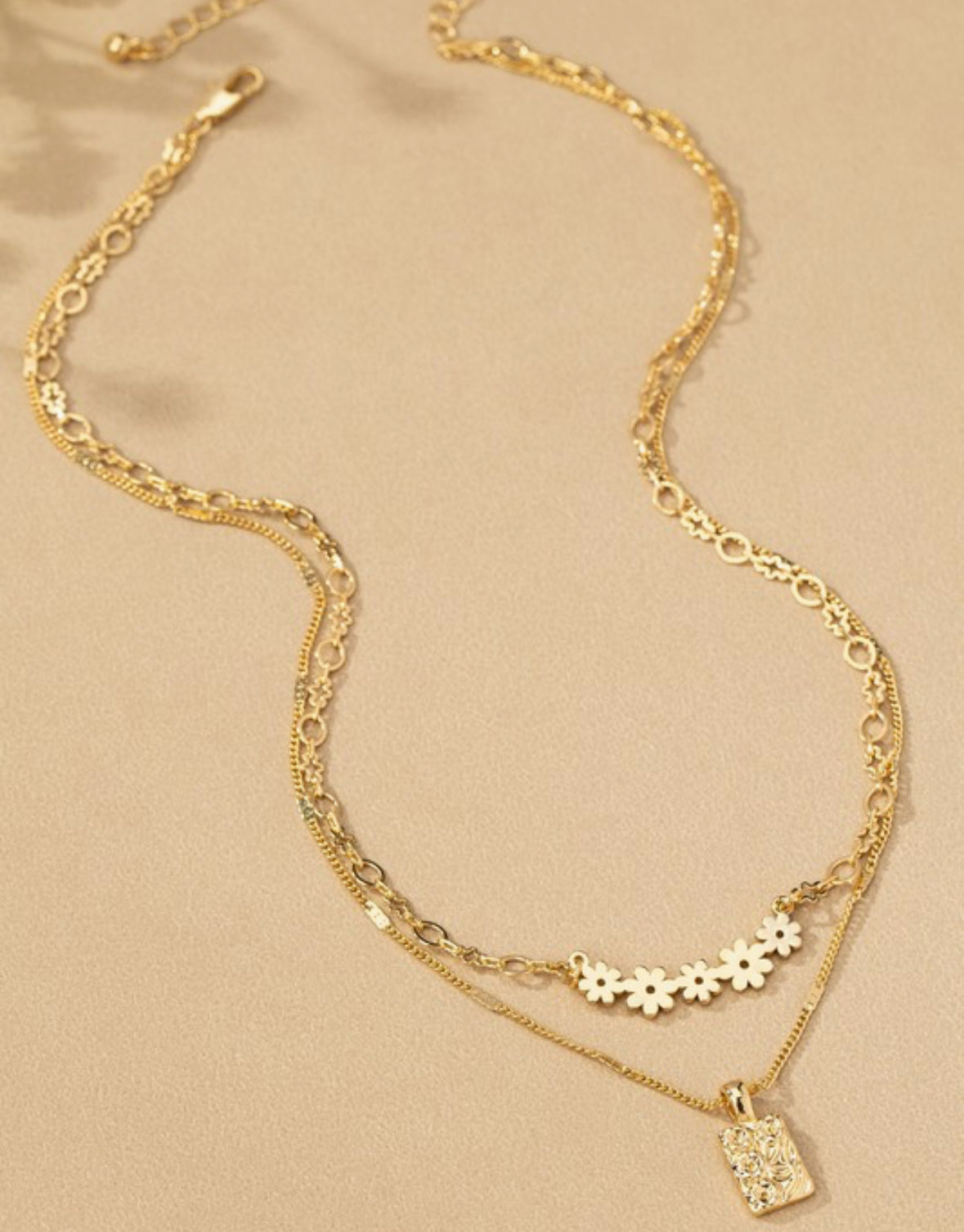 Petal & Tag Duo Necklace