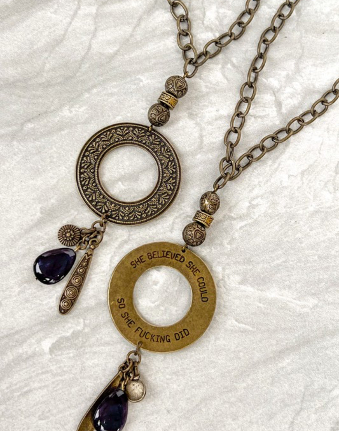 She Believed Sassy Necklace