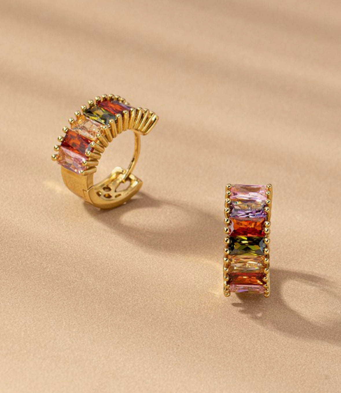 Prism Luxe Huggie Hoops