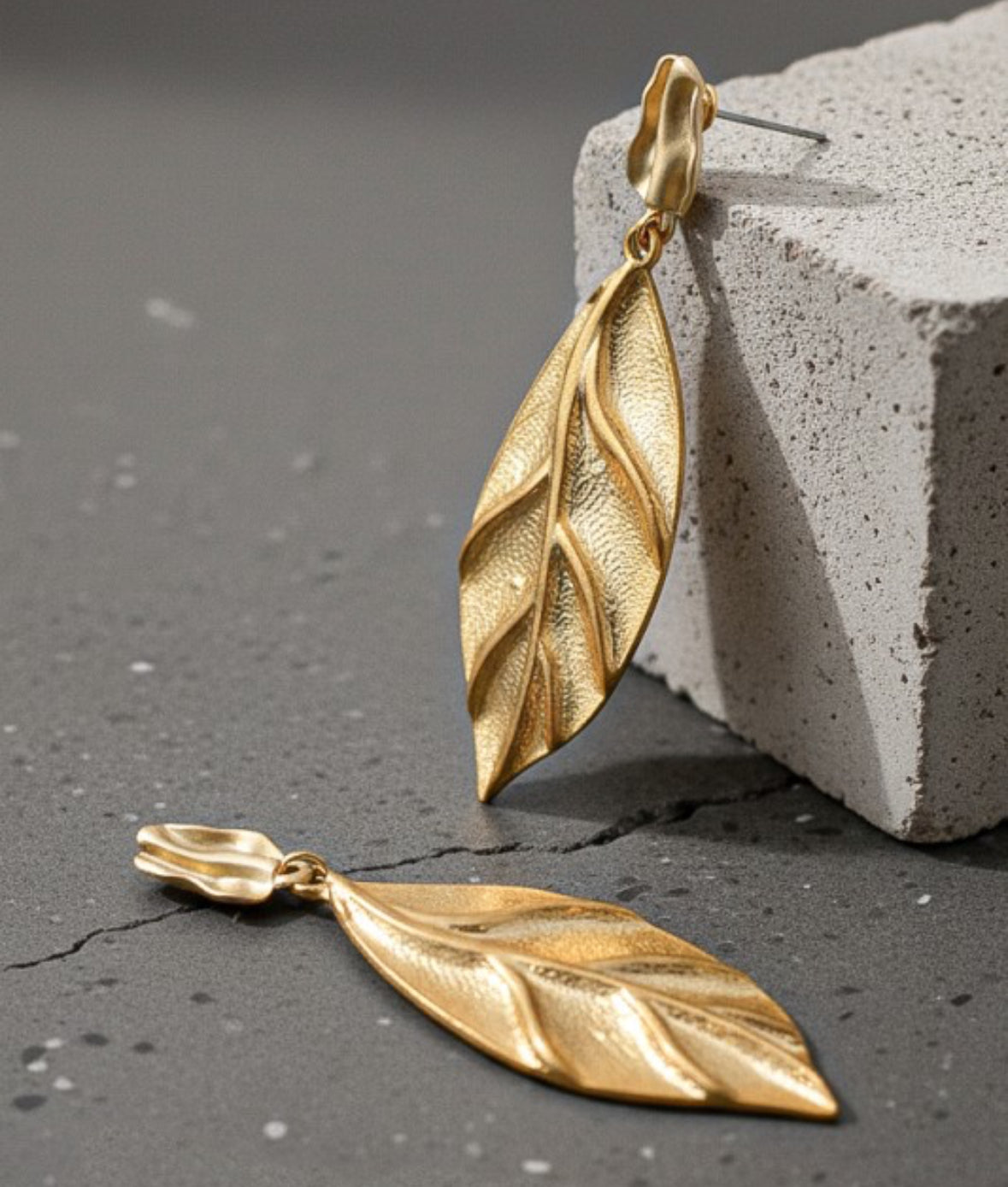 Golden Leaf Earrings