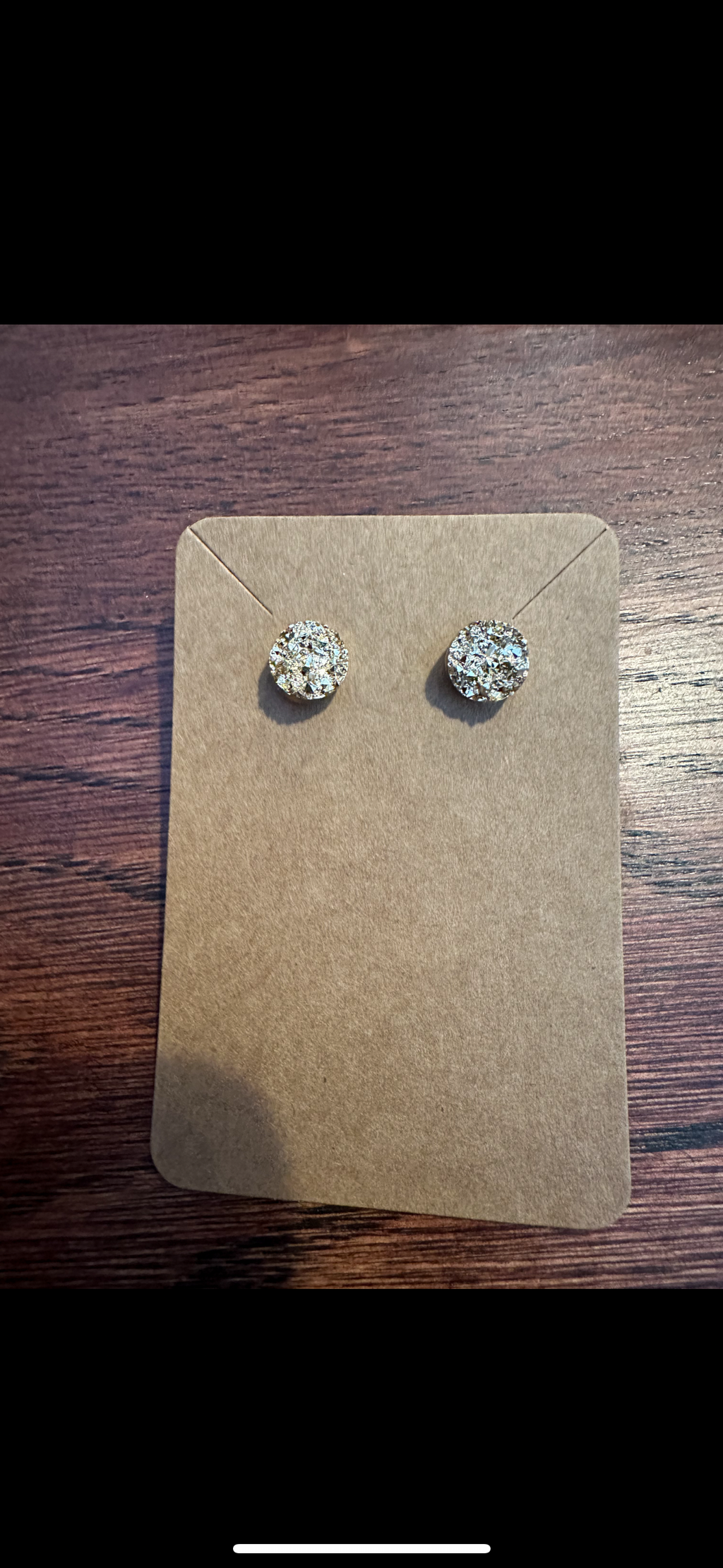 Drusy Stud Earrings
