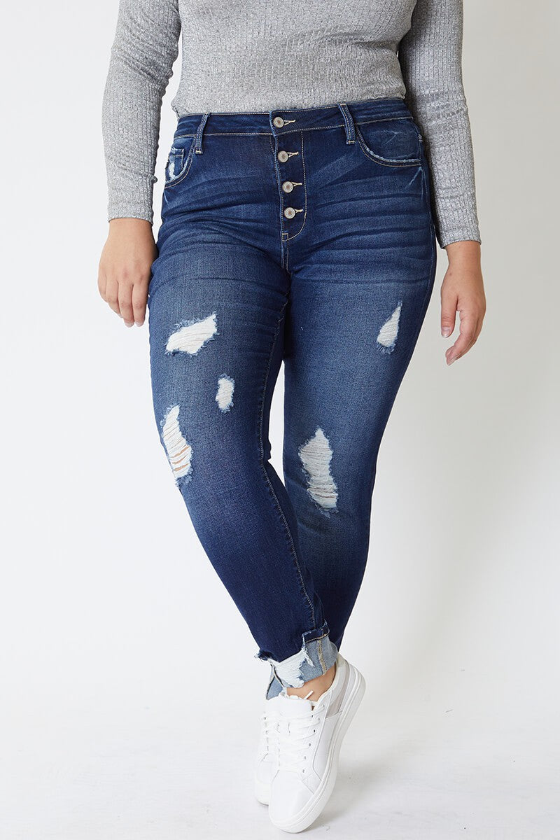 KanCan Distressed High Rise Jeans