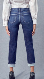 KanCan Mid Rise Skinny Straight Leg Jeans