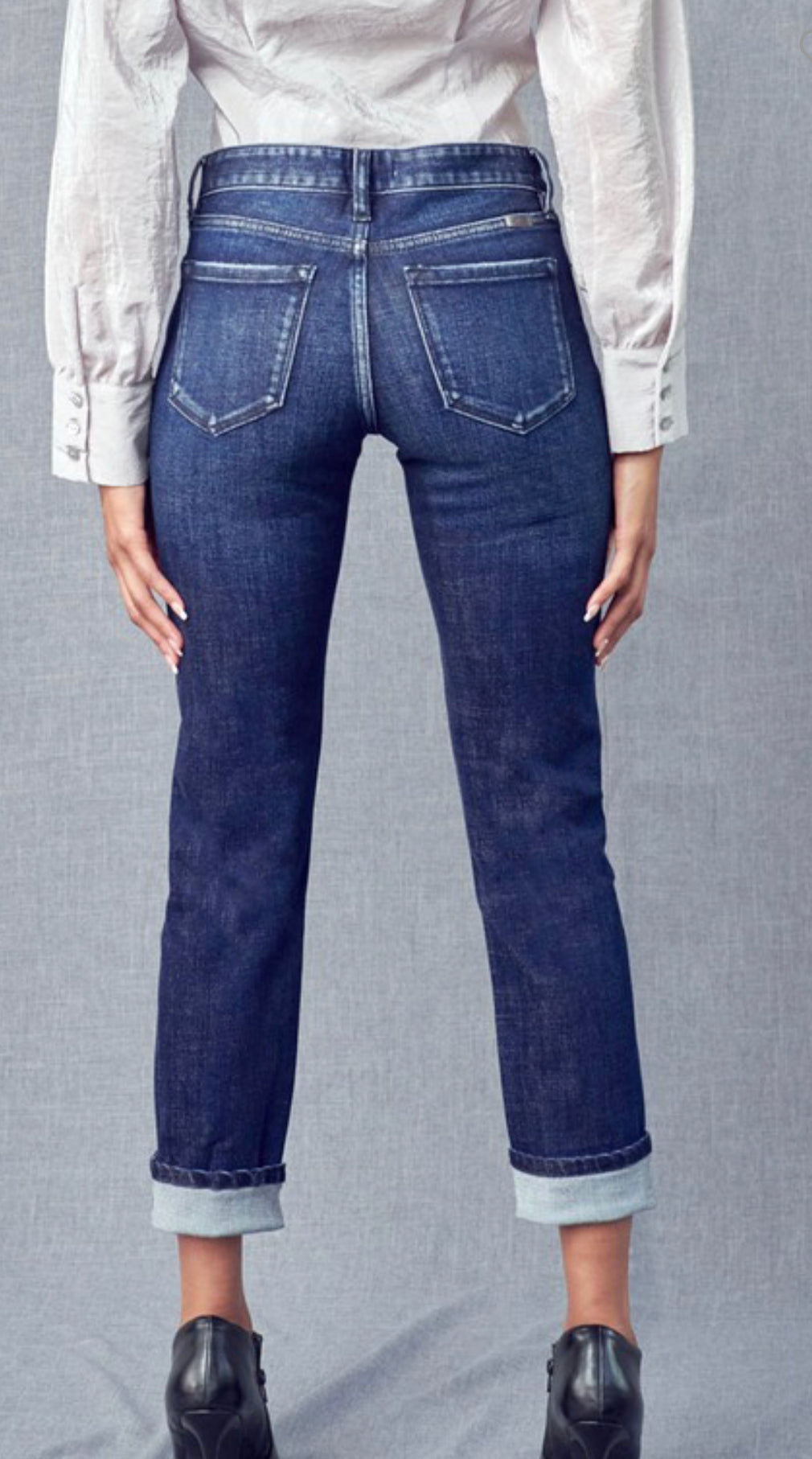KanCan Mid Rise Skinny Straight Leg Jeans