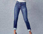 KanCan Mid Rise Skinny Straight Leg Jeans