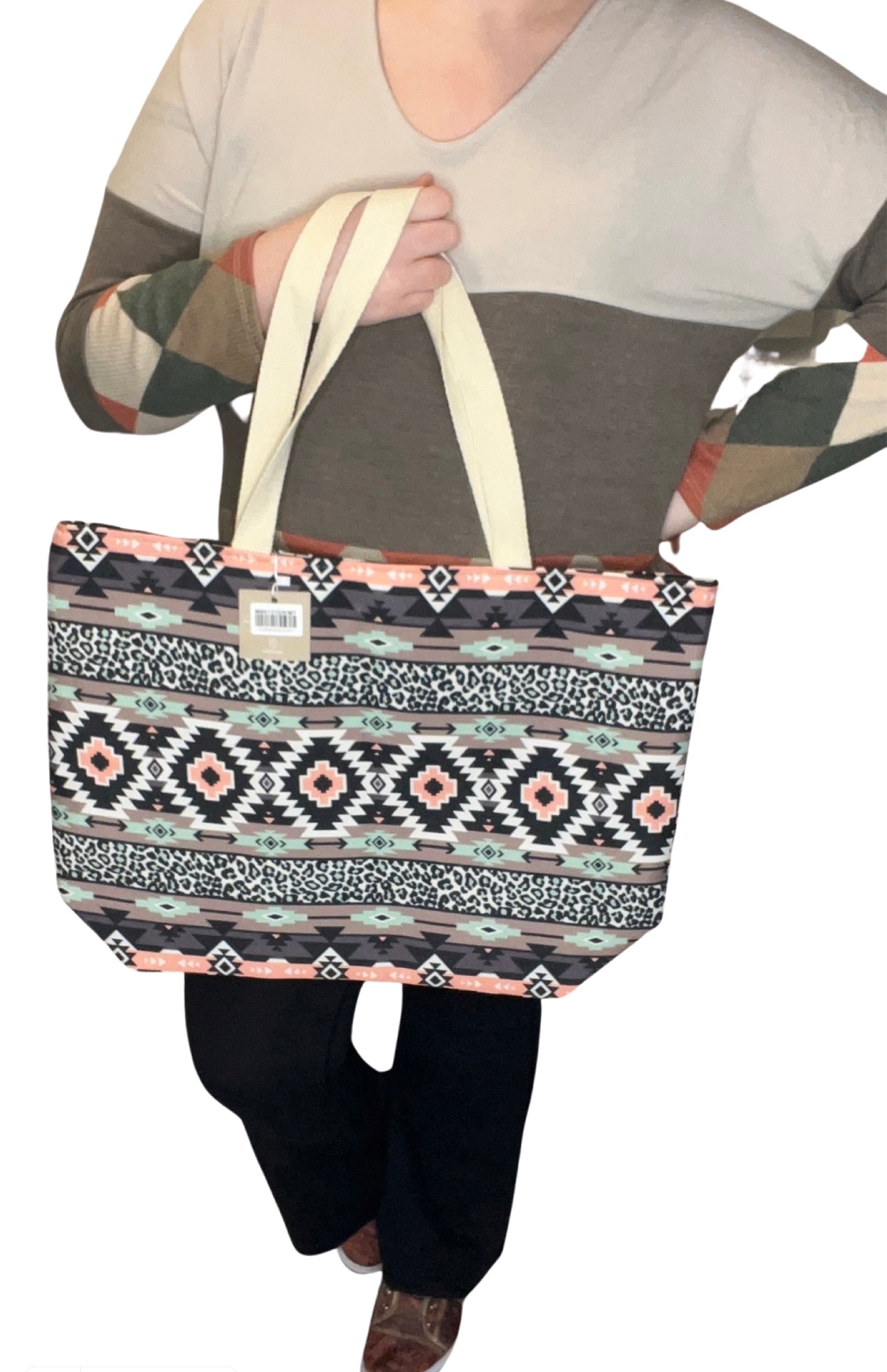 Leopard Tribal Tote Bags