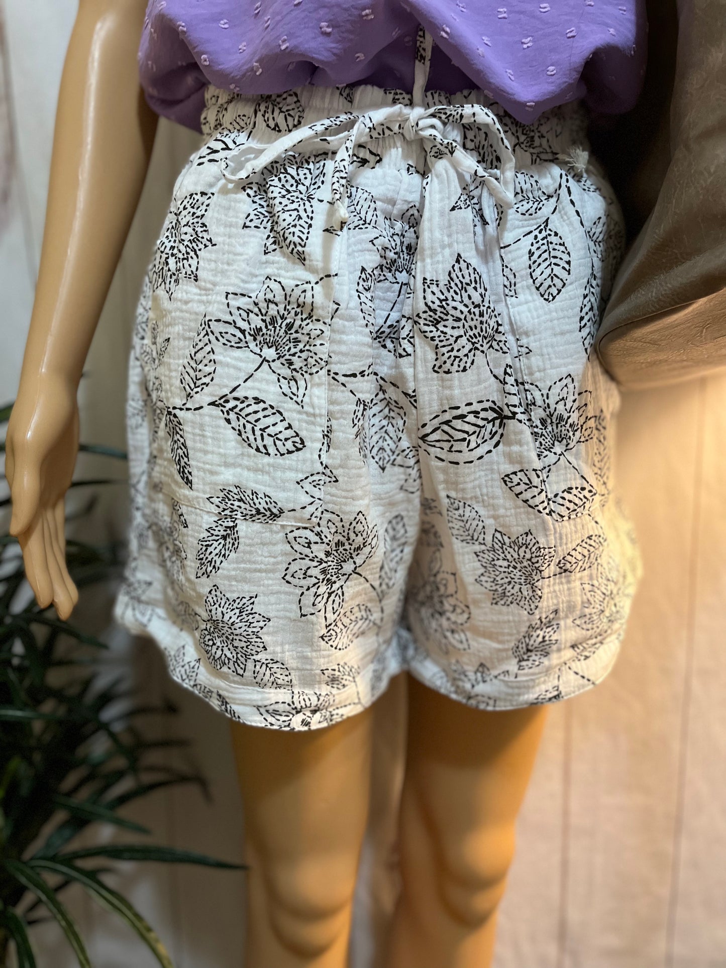 Bandanna Flower Shorts