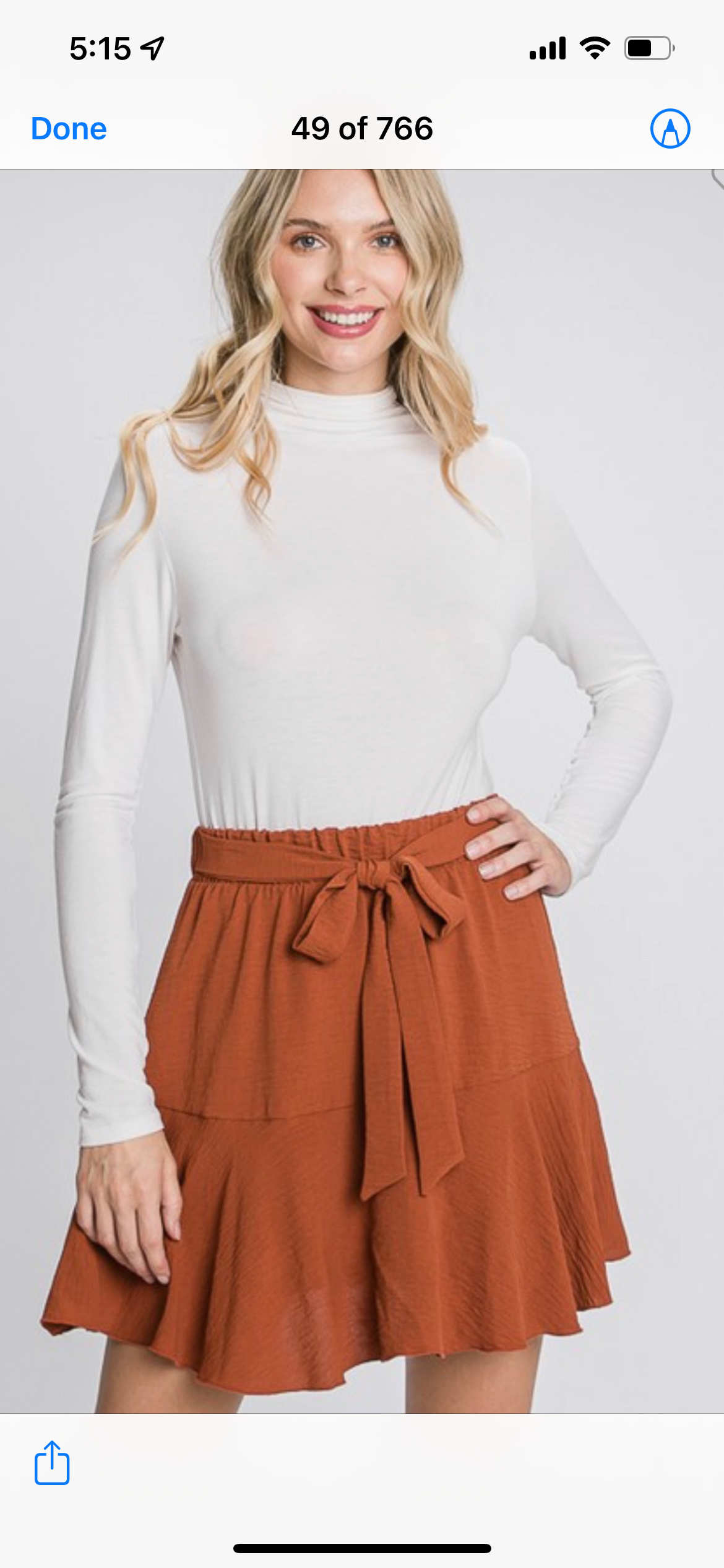 Fun high waisted skort
