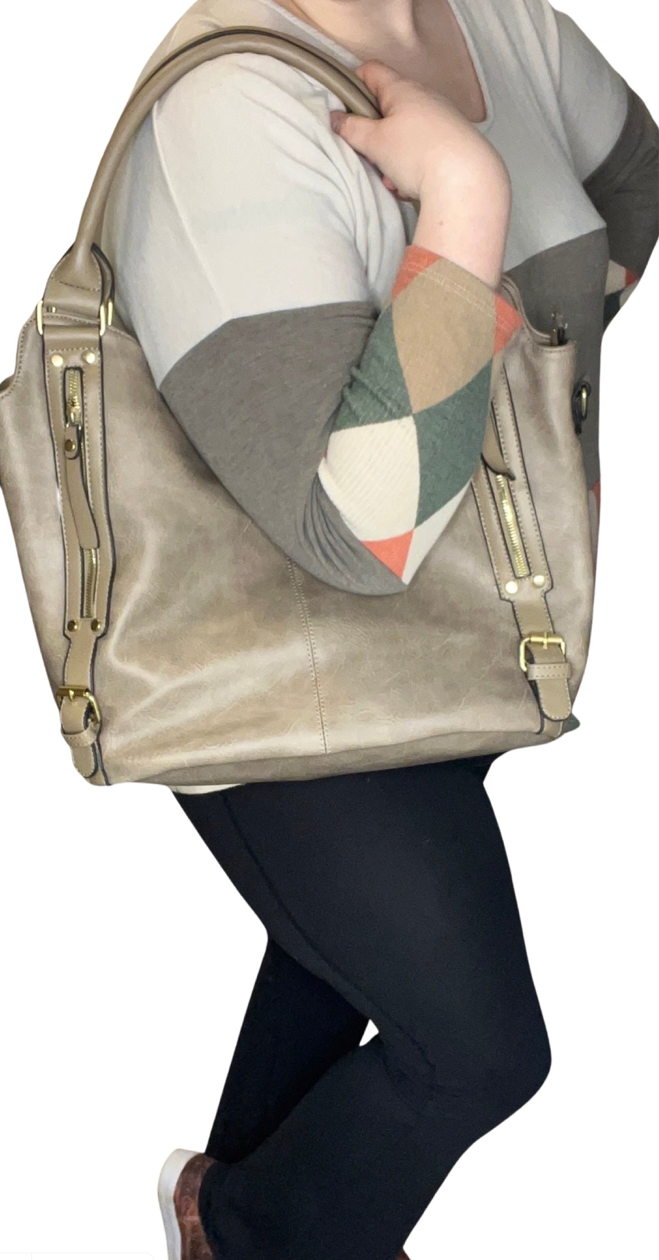 Burch Handbag in Taupe
