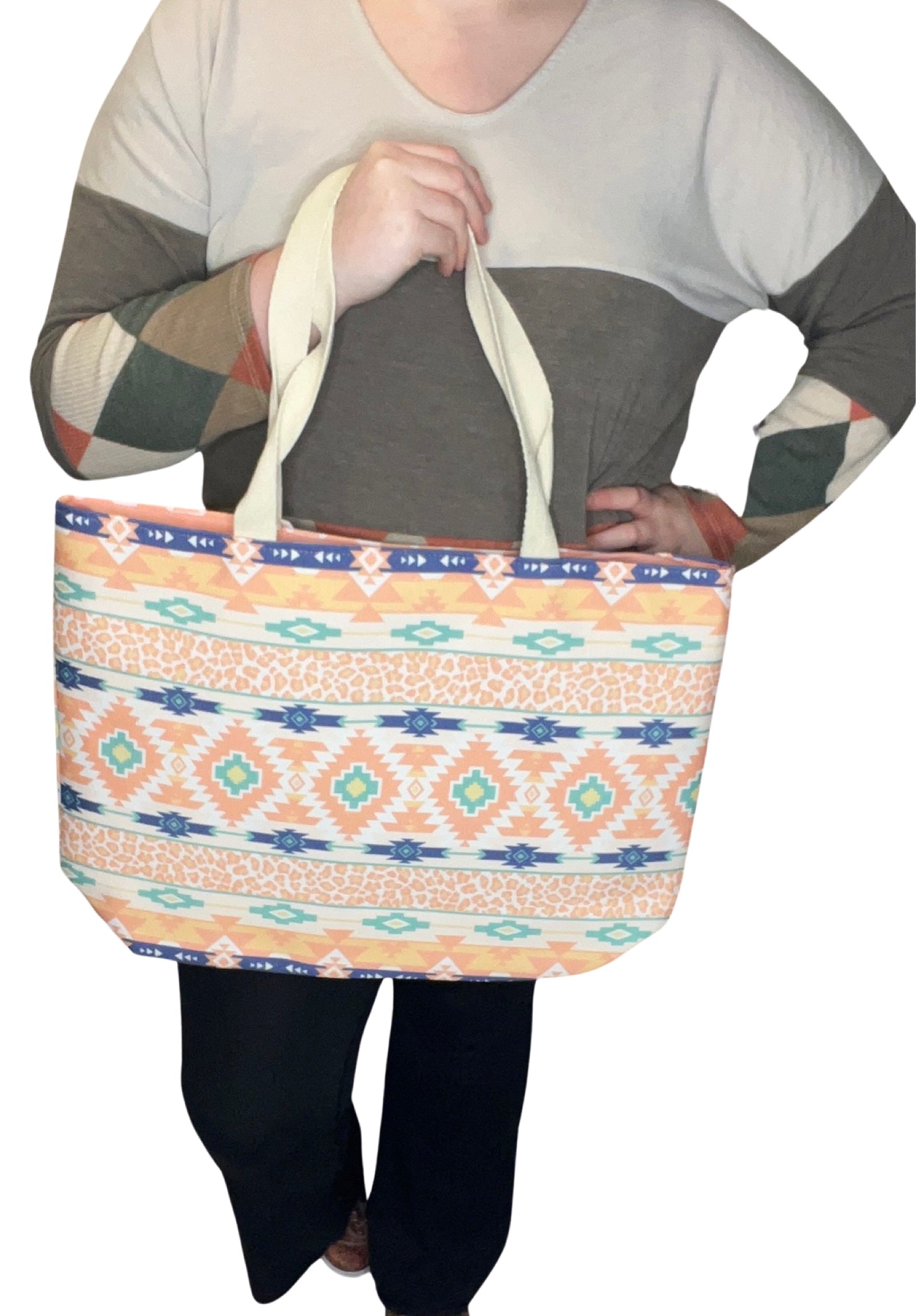 Leopard Tribal Tote Bags
